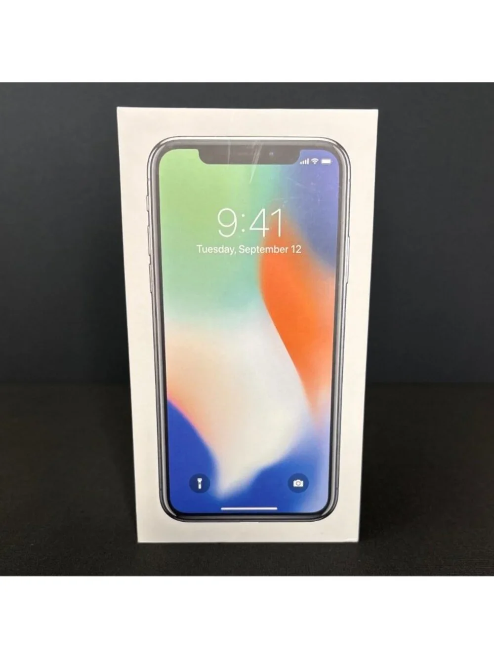Original Apple iPhone X 64GB Silver Empty Box Only - Phone Not Included